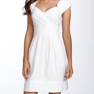 White Graduation Dress BCBGMaxAzria